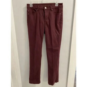 liverpool jeans company sadie straight burgundy jeans size 28/6 - Pre Owned
